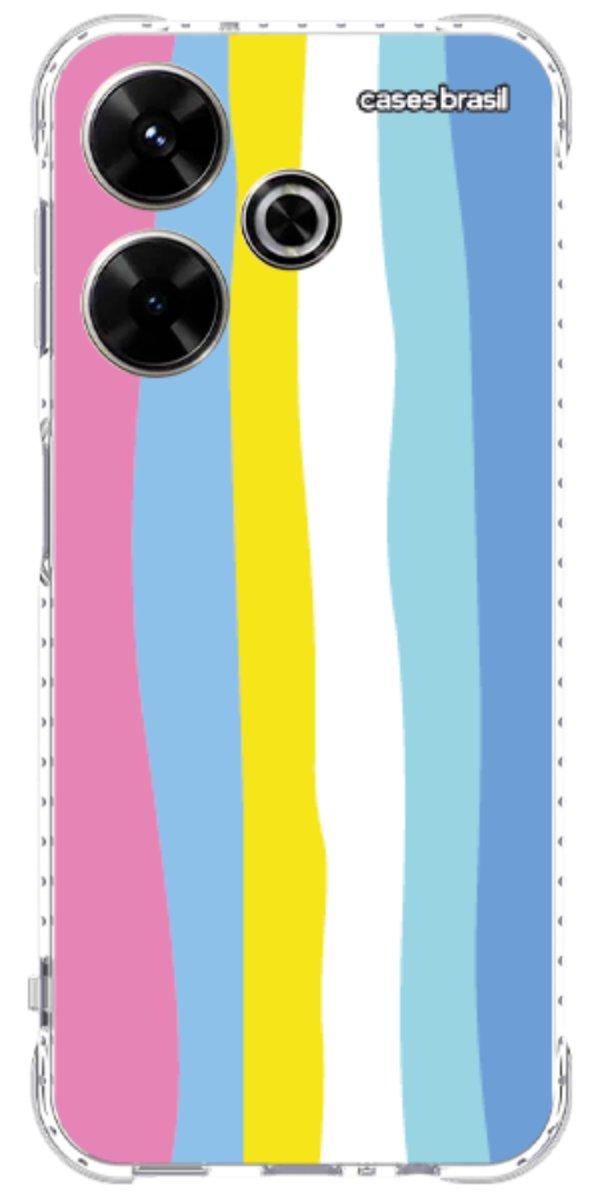 Capinha para Celular Arco-íris Vertical Colorido
