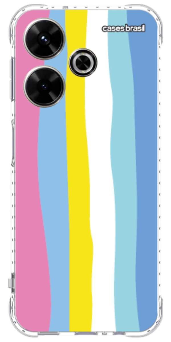Capinha para Celular Arco-íris Vertical Colorido