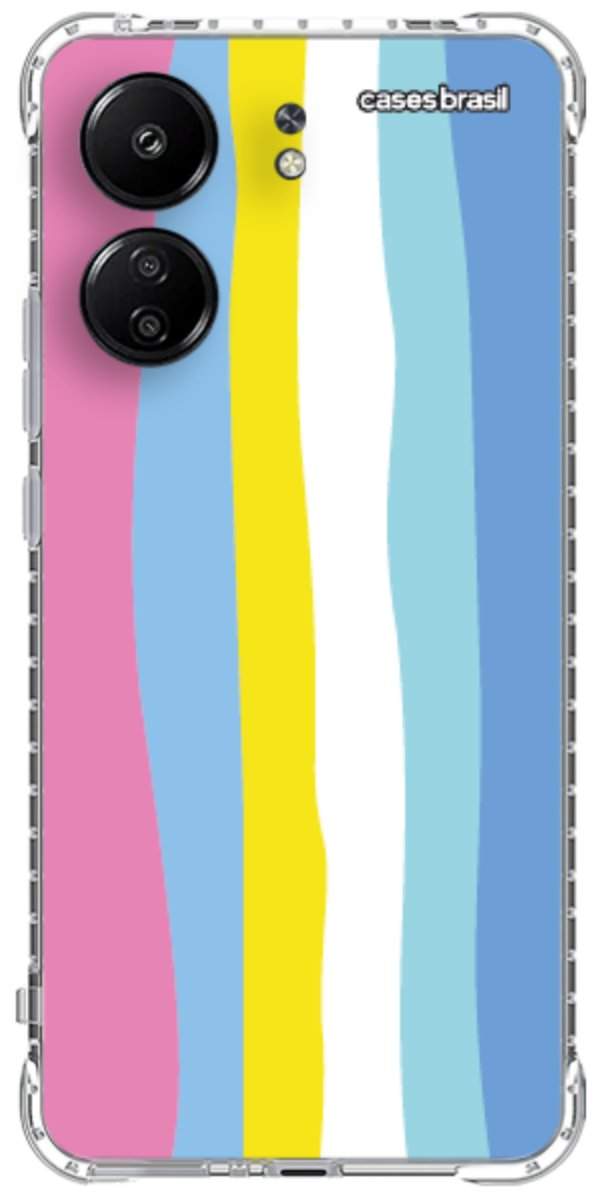 Capinha para Celular Arco-íris Vertical Colorido