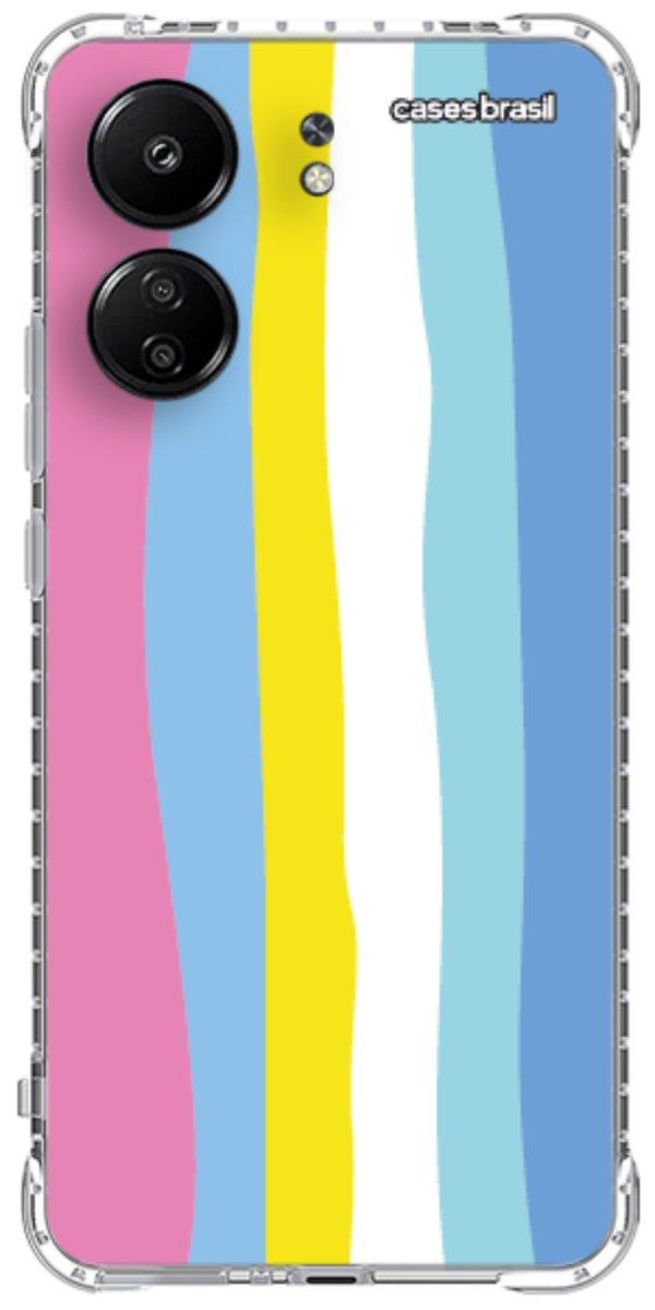 Capinha para Celular Arco-íris Vertical Colorido