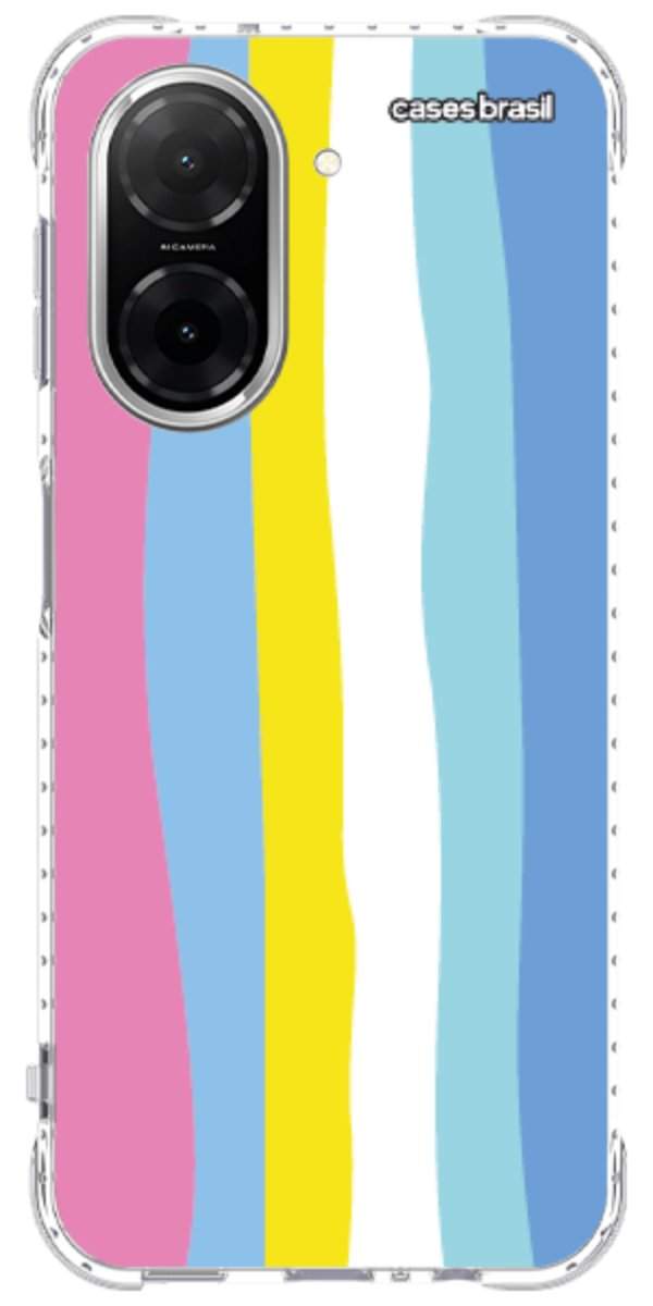 Capinha para Celular Arco-íris Vertical Colorido