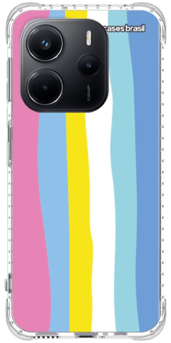 Capinha para Celular Arco-íris Vertical Colorido