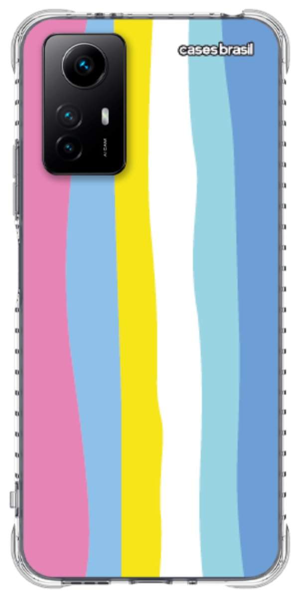 Capinha para Celular Arco-íris Vertical Colorido