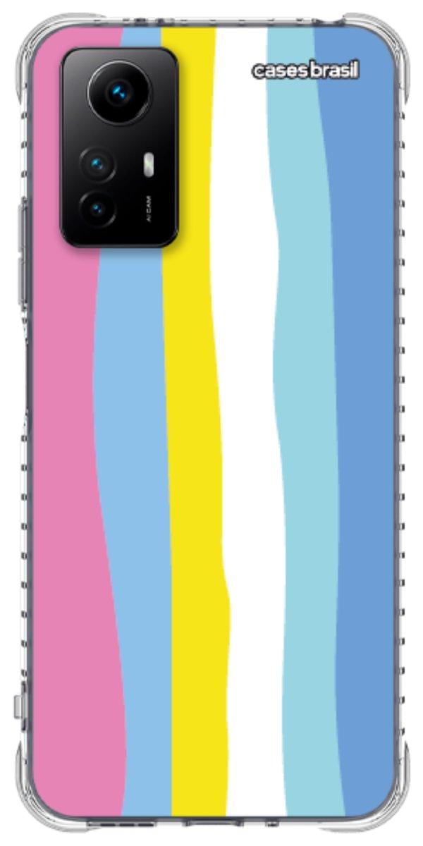 Capinha para Celular Arco-íris Vertical Colorido