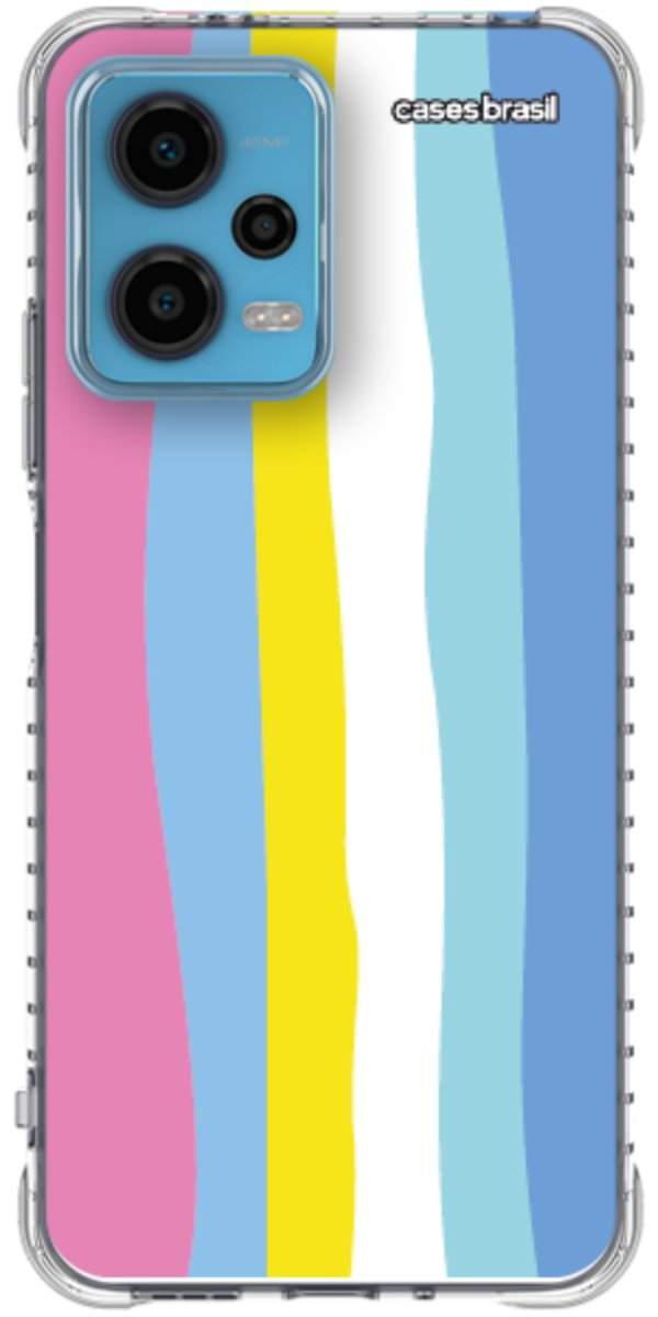 Capinha para Celular Arco-íris Vertical Colorido