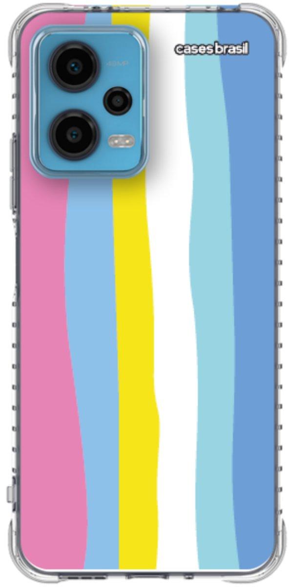 Capinha para Celular Arco-íris Vertical Colorido