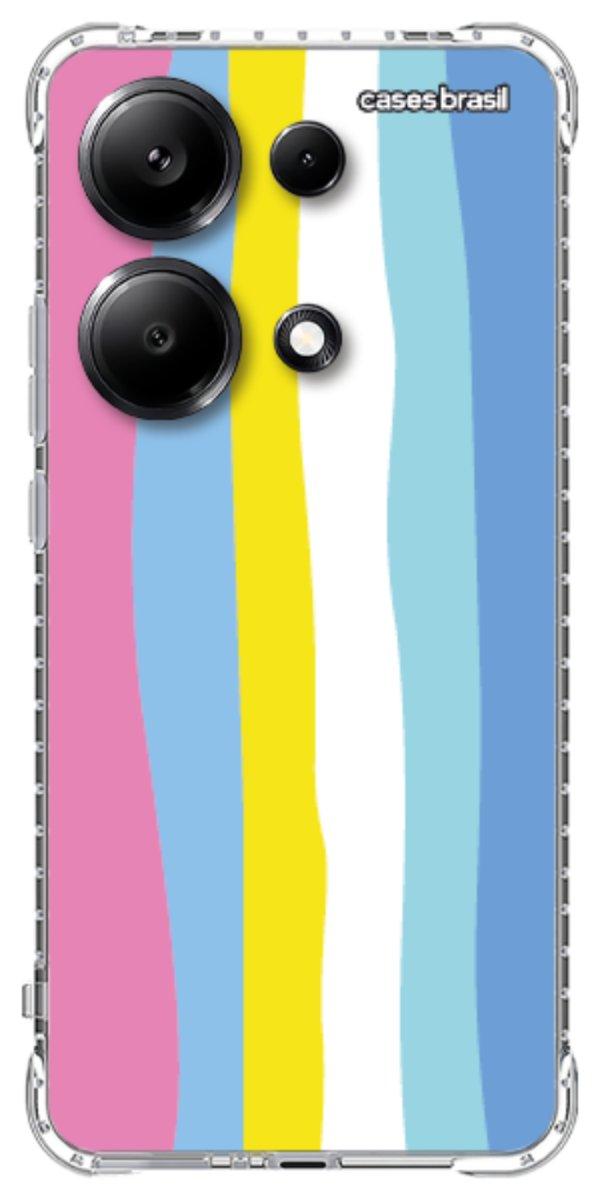 Capinha para Celular Arco-íris Vertical Colorido