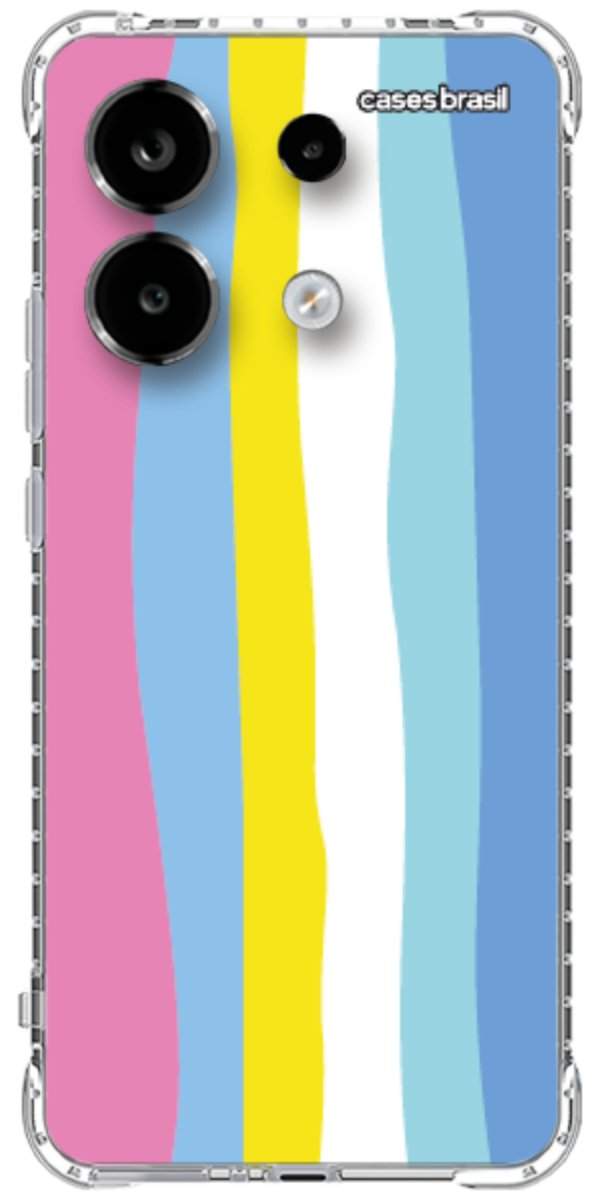 Capinha para Celular Arco-íris Vertical Colorido