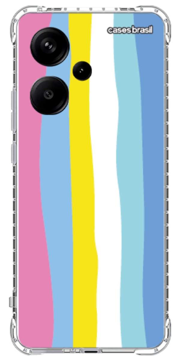 Capinha para Celular Arco-íris Vertical Colorido