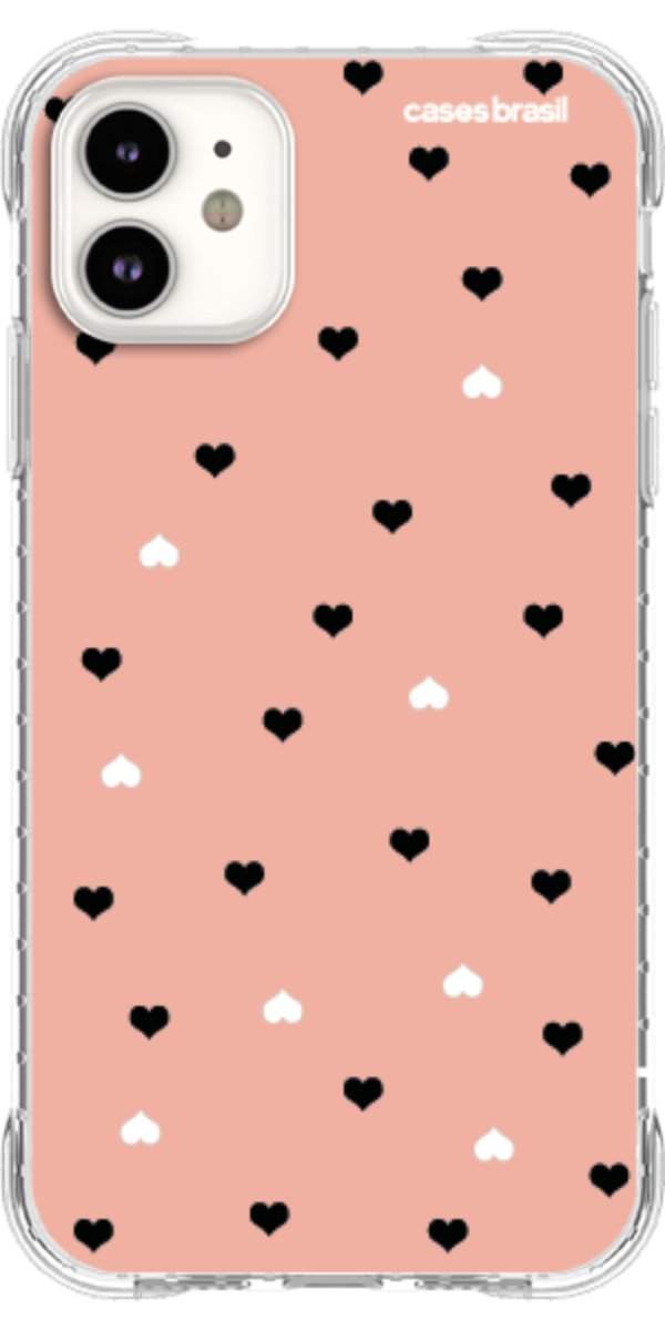 Capinha para Celular Corações Minimalistas Pink