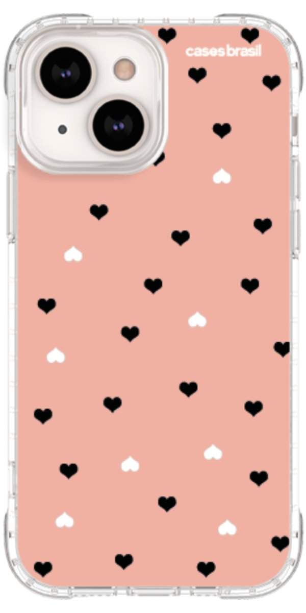 Capinha para Celular Corações Minimalistas Pink