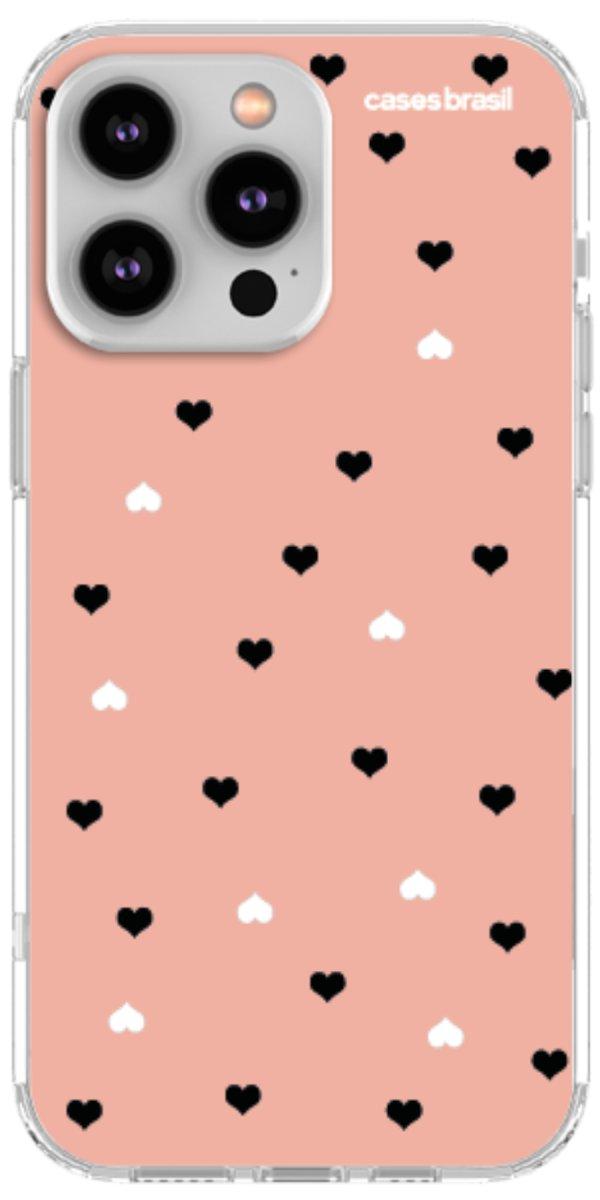 Capinha para Celular Corações Minimalistas Pink