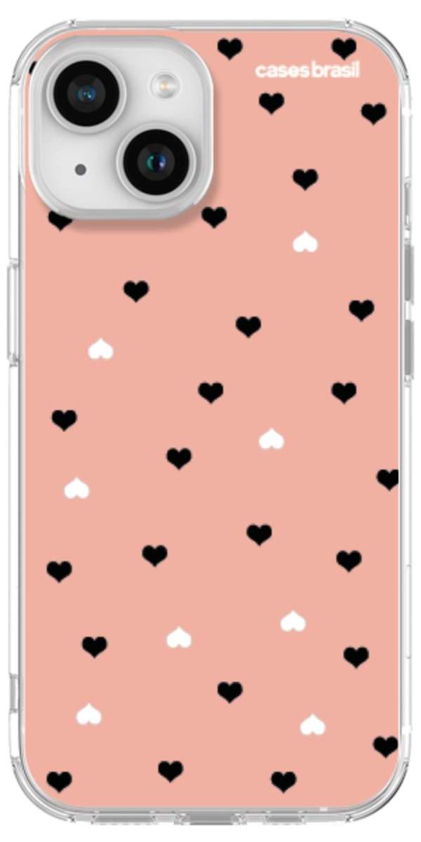 Capinha para Celular Corações Minimalistas Pink