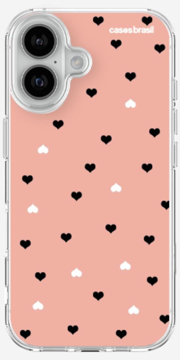 Capinha para Celular Corações Minimalistas Pink