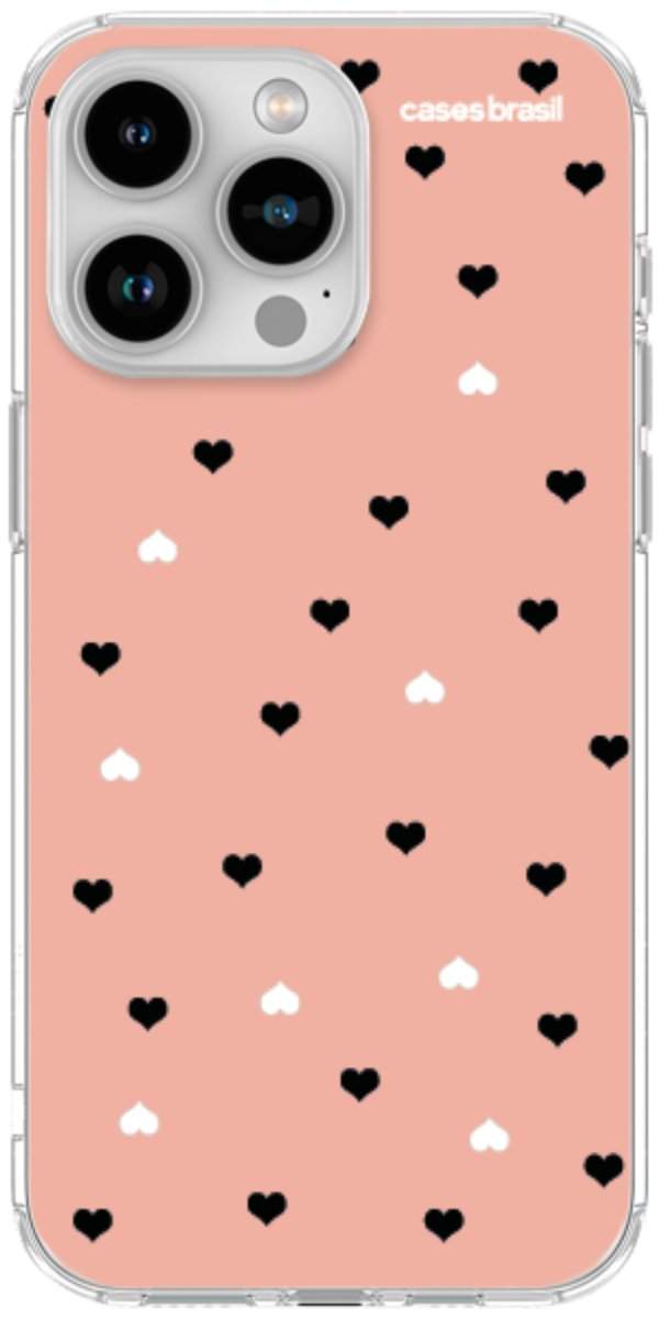 Capinha para Celular Corações Minimalistas Pink