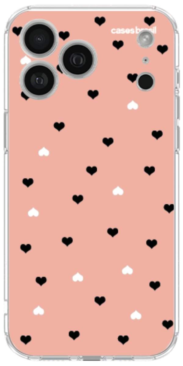 Capinha para Celular Corações Minimalistas Pink