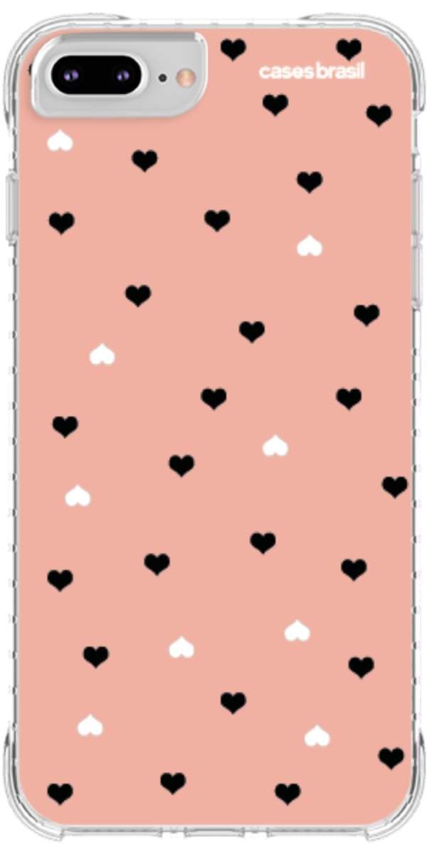 Capinha para Celular Corações Minimalistas Pink