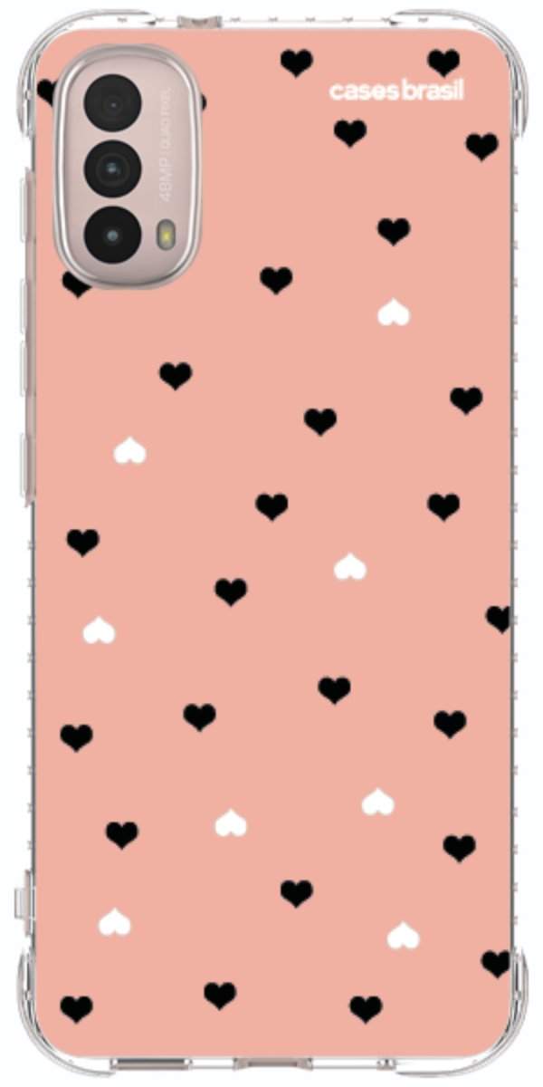 Capinha para Celular Corações Minimalistas Pink