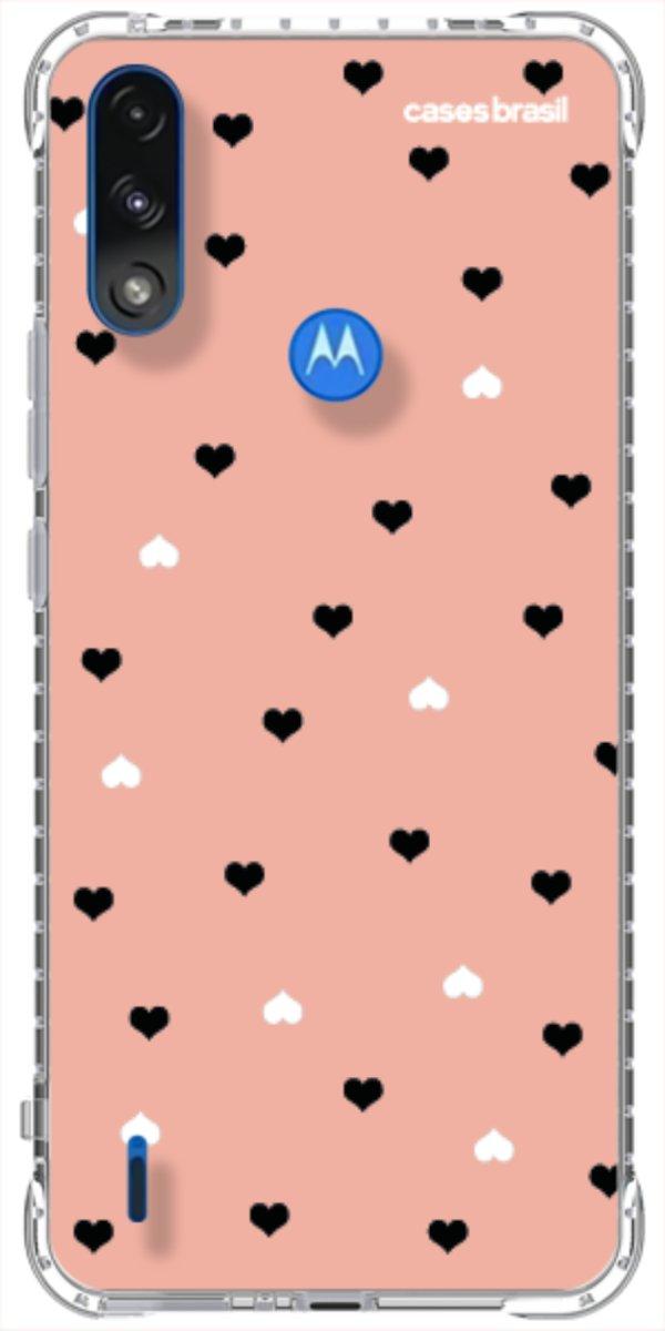Capinha para Celular Corações Minimalistas Pink