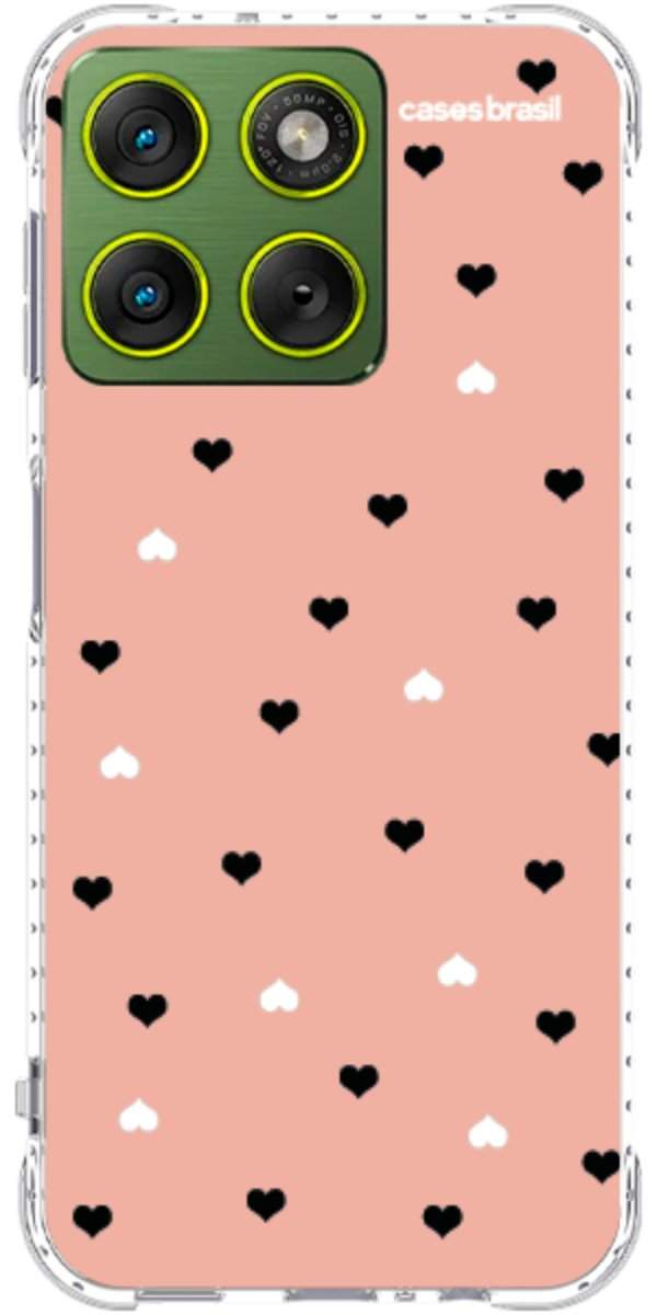 Capinha para Celular Corações Minimalistas Pink