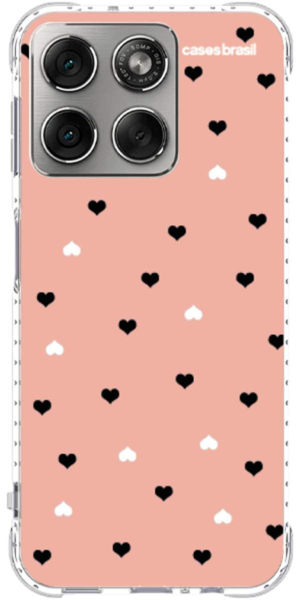Capinha para Celular Corações Minimalistas Pink