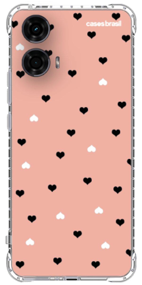 Capinha para Celular Corações Minimalistas Pink