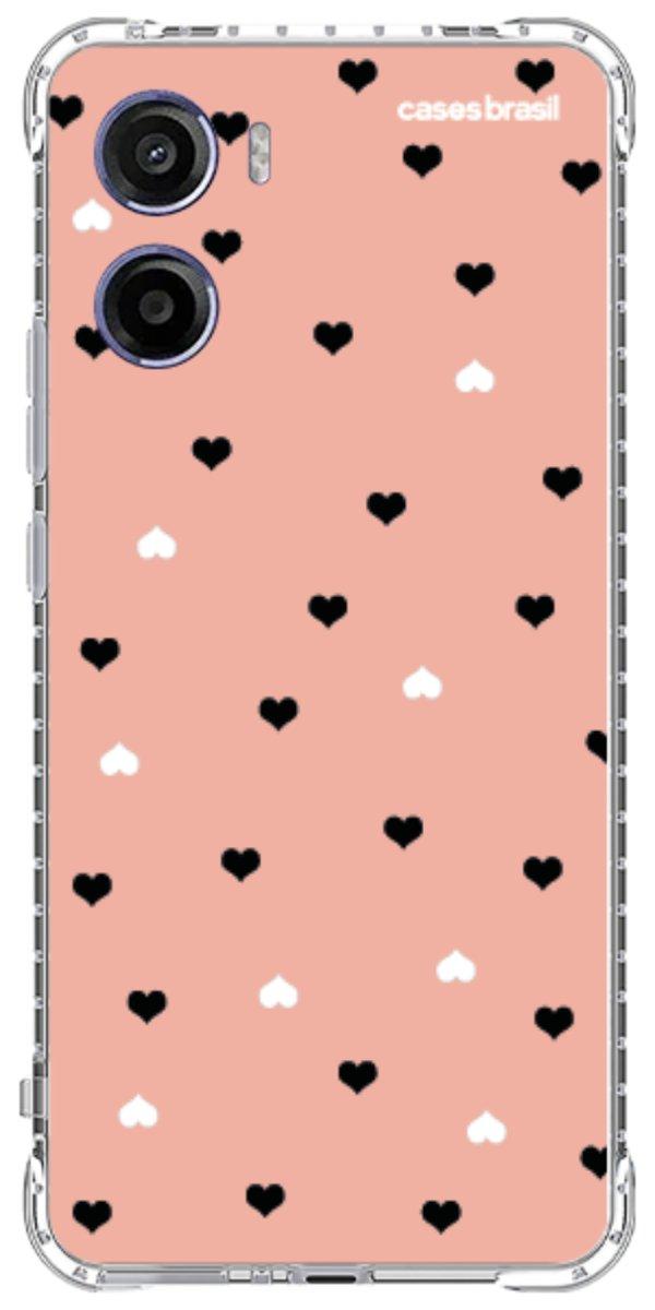 Capinha para Celular Corações Minimalistas Pink