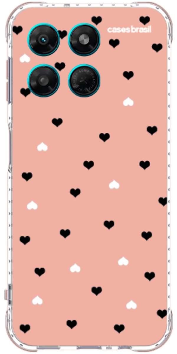 Capinha para Celular Corações Minimalistas Pink