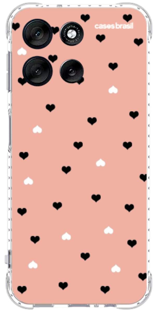 Capinha para Celular Corações Minimalistas Pink