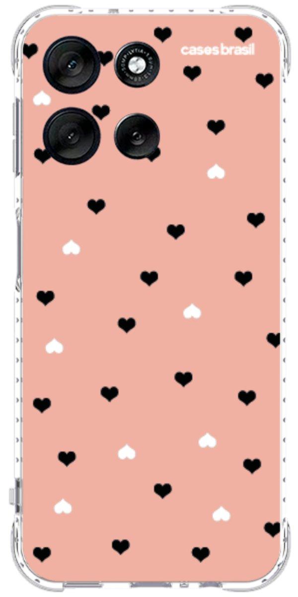 Capinha para Celular Corações Minimalistas Pink