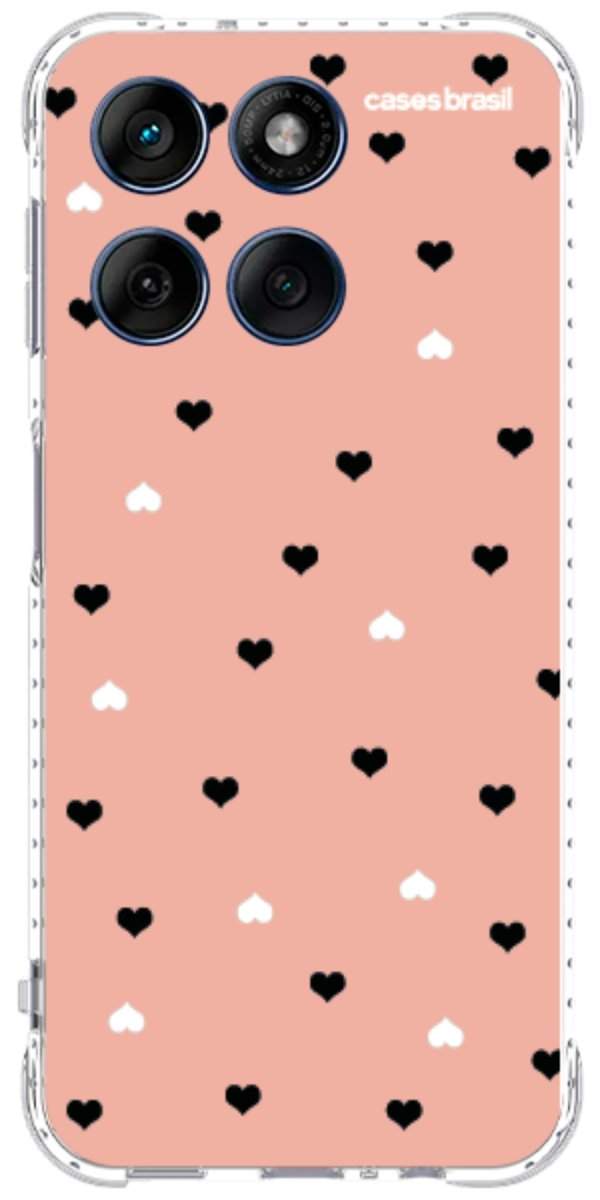 Capinha para Celular Corações Minimalistas Pink