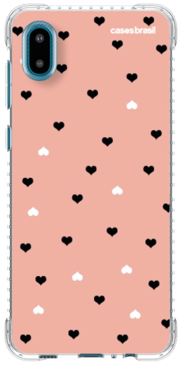 Capinha para Celular Corações Minimalistas Pink