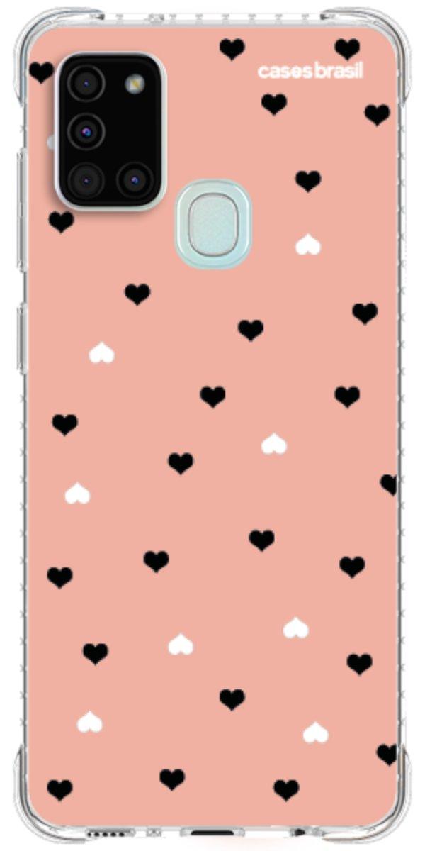 Capinha para Celular Corações Minimalistas Pink