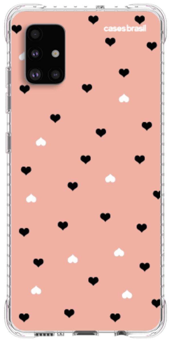 Capinha para Celular Corações Minimalistas Pink