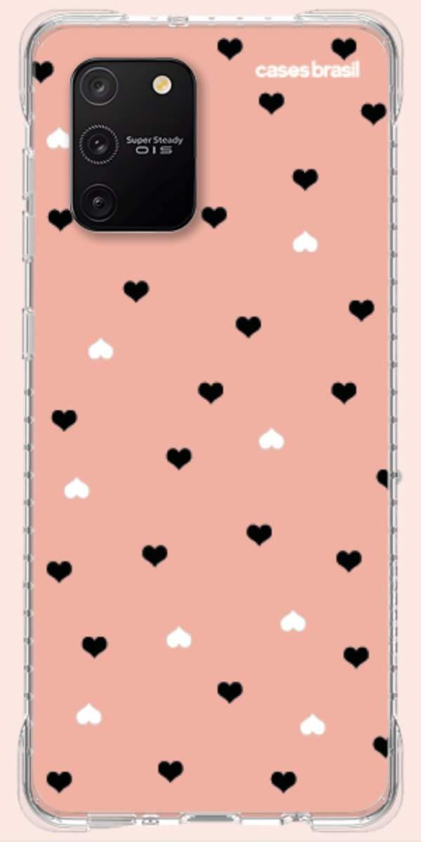 Capinha para Celular Corações Minimalistas Pink