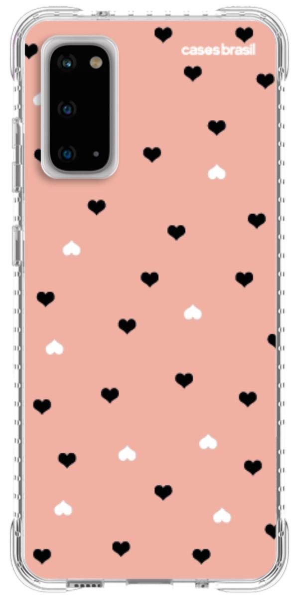 Capinha para Celular Corações Minimalistas Pink