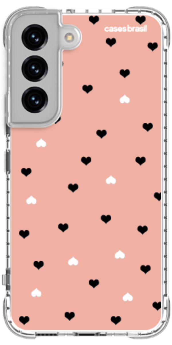 Capinha para Celular Corações Minimalistas Pink