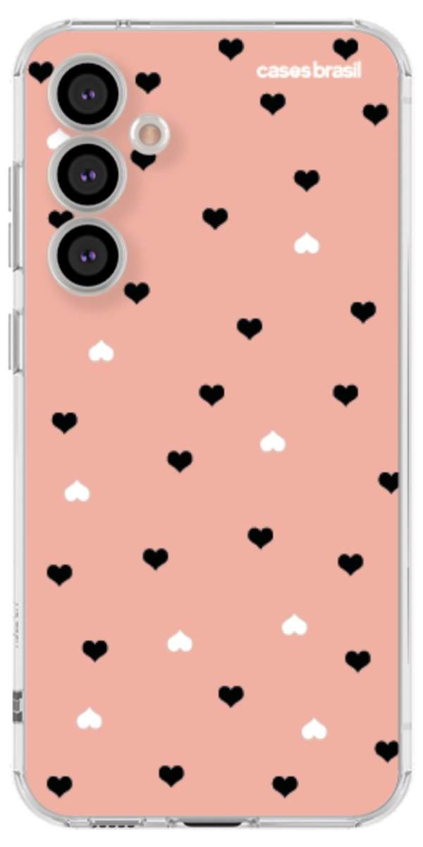 Capinha para Celular Corações Minimalistas Pink
