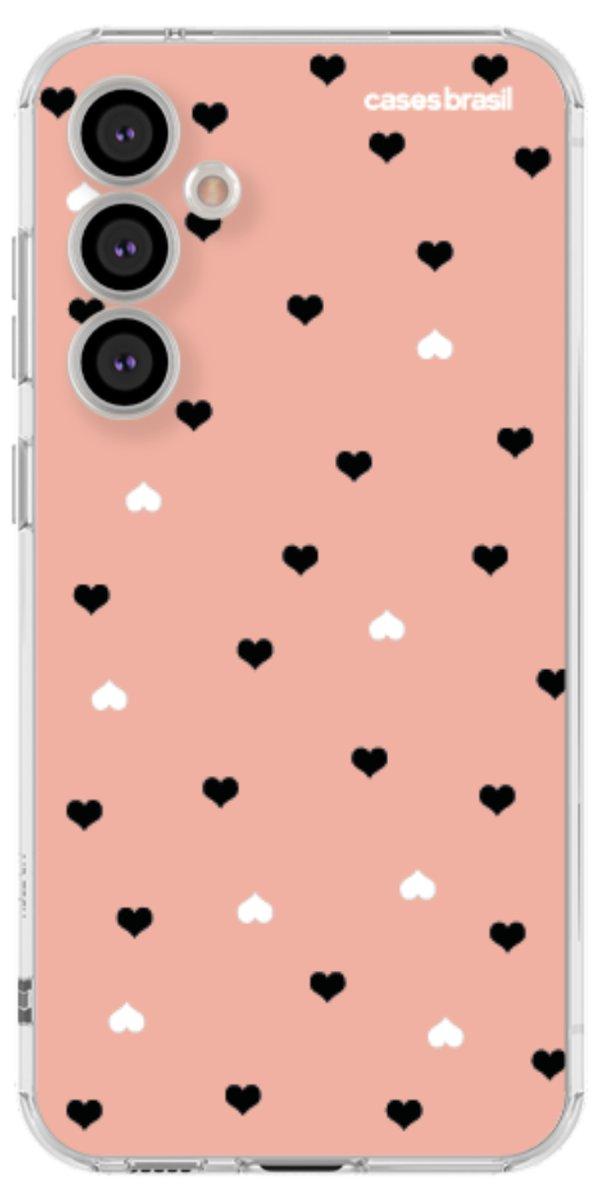 Capinha para Celular Corações Minimalistas Pink