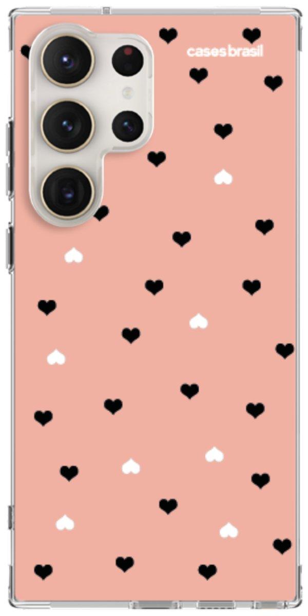 Capinha para Celular Corações Minimalistas Pink