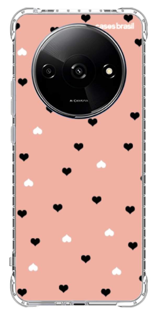 Capinha para Celular Corações Minimalistas Pink