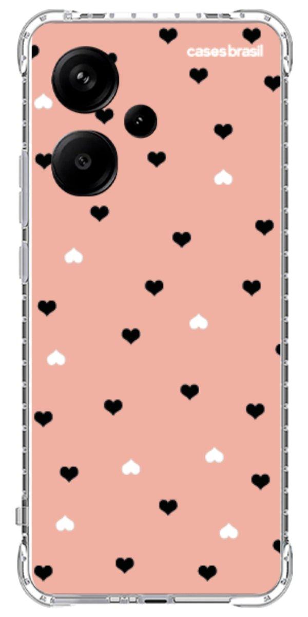 Capinha para Celular Corações Minimalistas Pink
