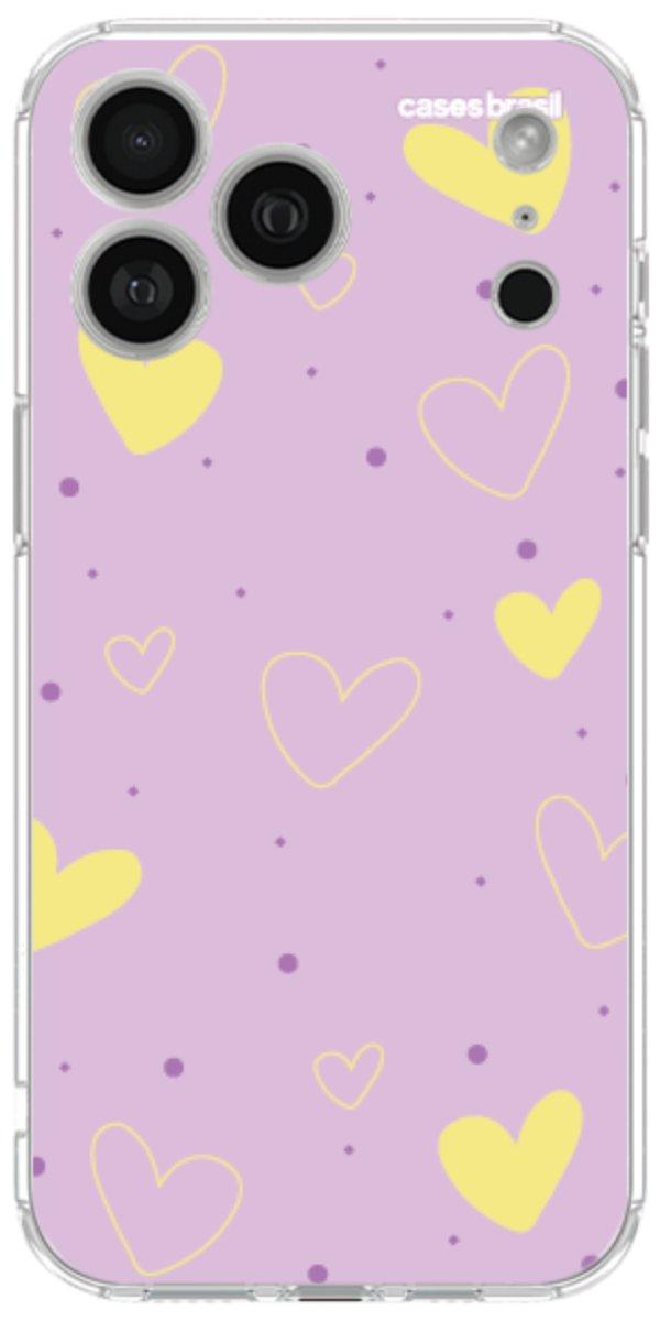 Capinha para Celular Corações Candy Color