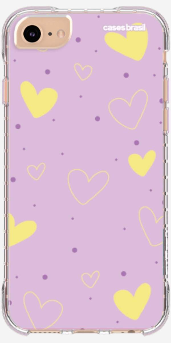 Capinha para Celular Corações Candy Color