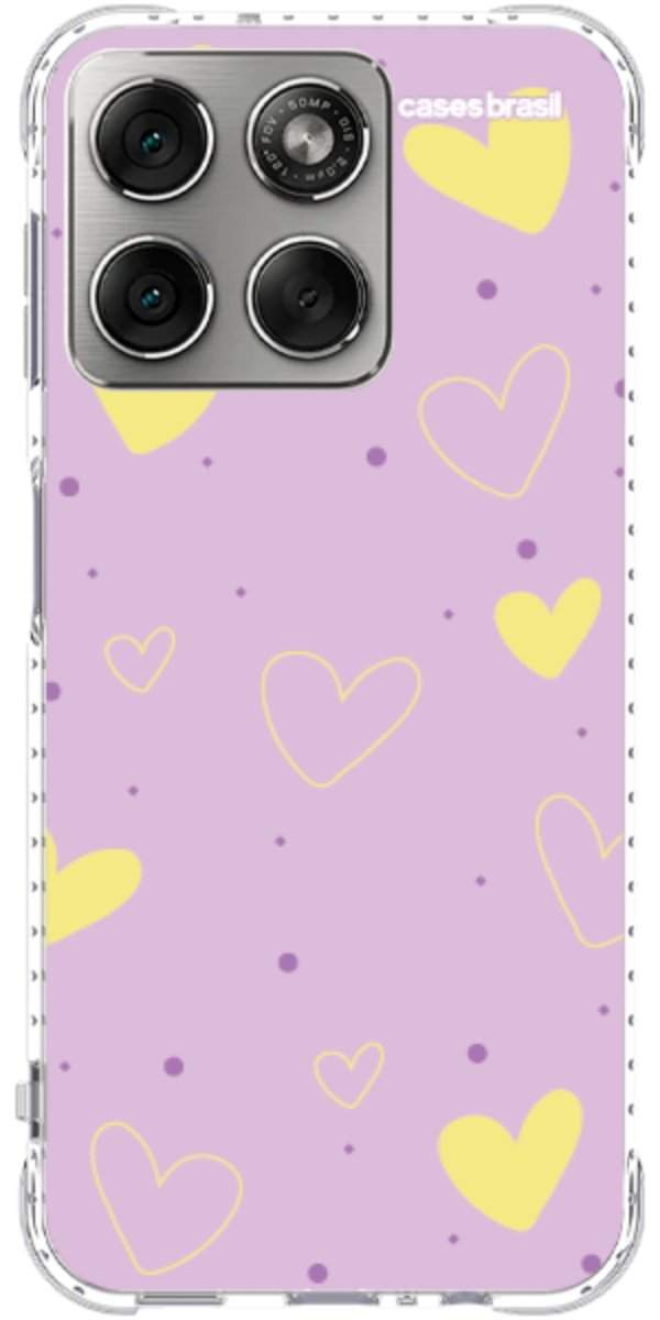 Capinha para Celular Corações Candy Color