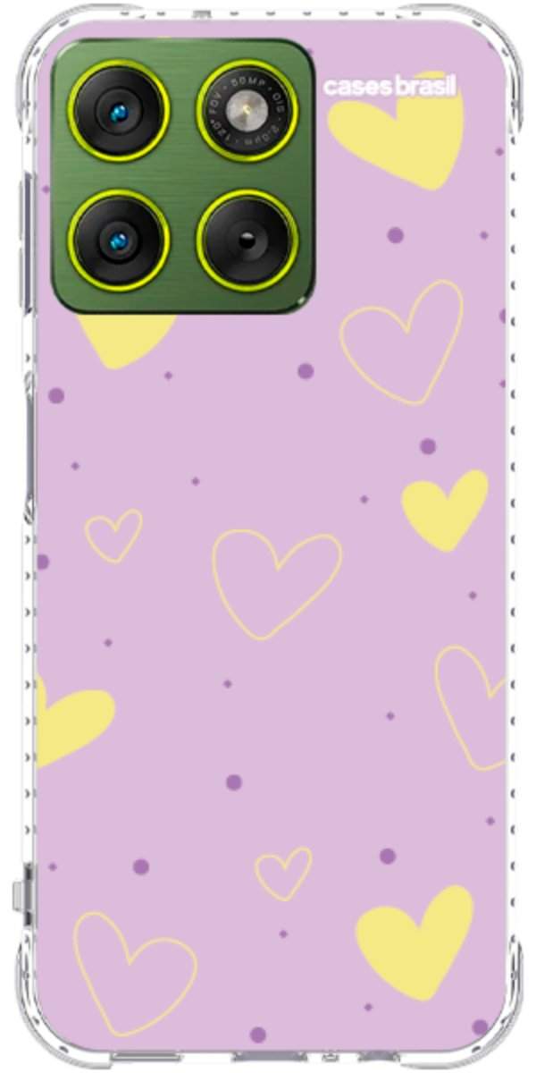 Capinha para Celular Corações Candy Color