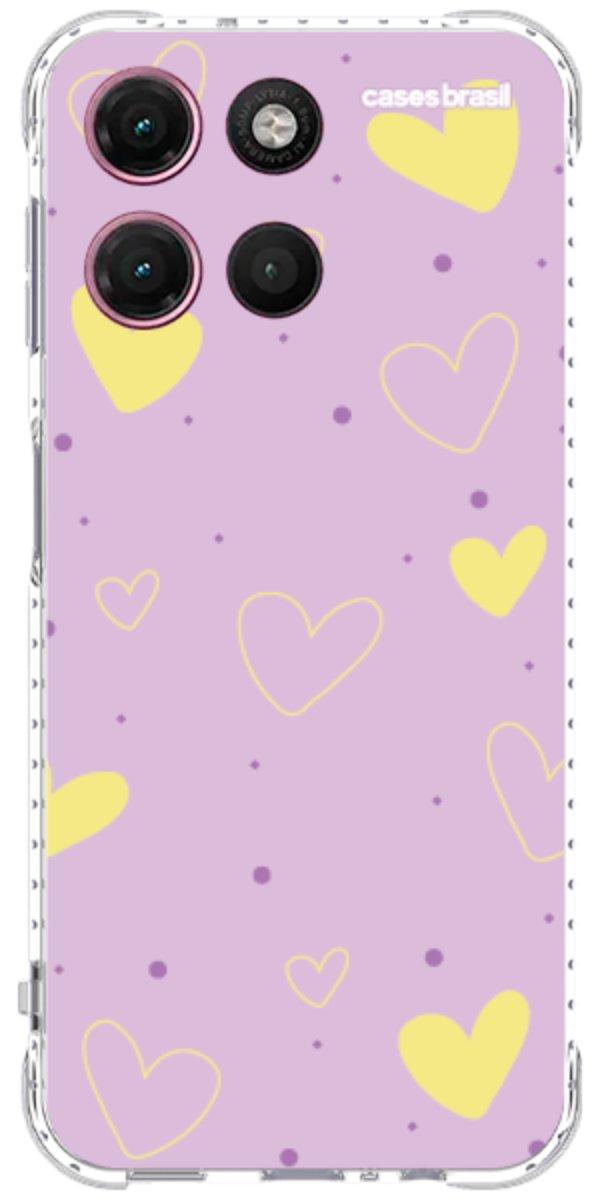 Capinha para Celular Corações Candy Color