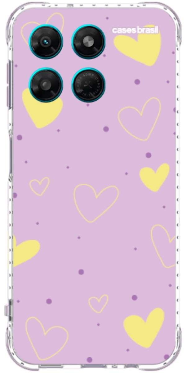 Capinha para Celular Corações Candy Color