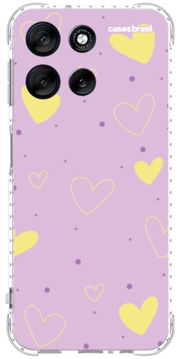 Capinha para Celular Corações Candy Color