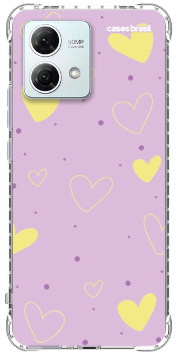 Capinha para Celular Corações Candy Color